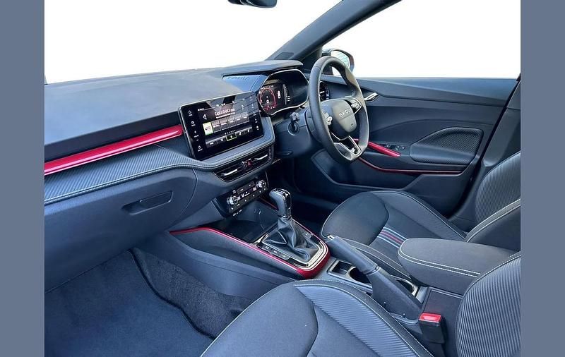 Used Skoda Fabia Monte Carlo 147 HP (108 kW) 2025 Velvet red metallic black magic pearl effect Hatchback