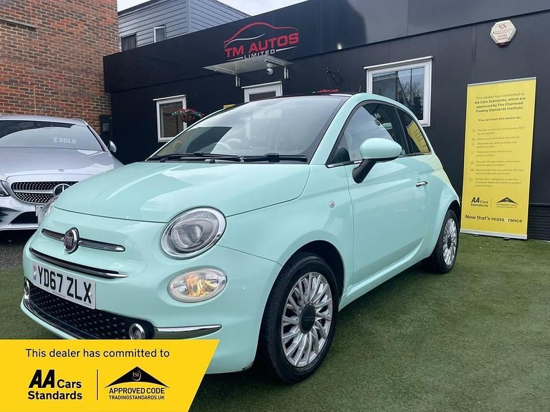 Used Fiat 500 Lounge 69 HP (50 kW) 2017 Green Hatchback