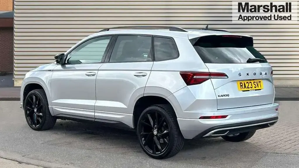 Used Skoda Karoq SportLine 150 HP (110 kW) 2023 Silver SUV