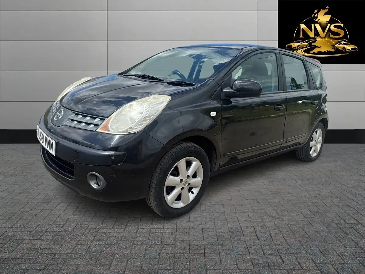 Used Nissan Note Acenta 110 HP (80 kW) 2008 Black Hatchback