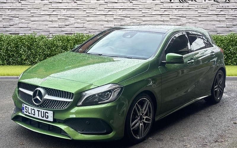 Used Mercedes A220 AMG Line Premium Plus 177 HP (130 kW) 2017 Green Hatchback