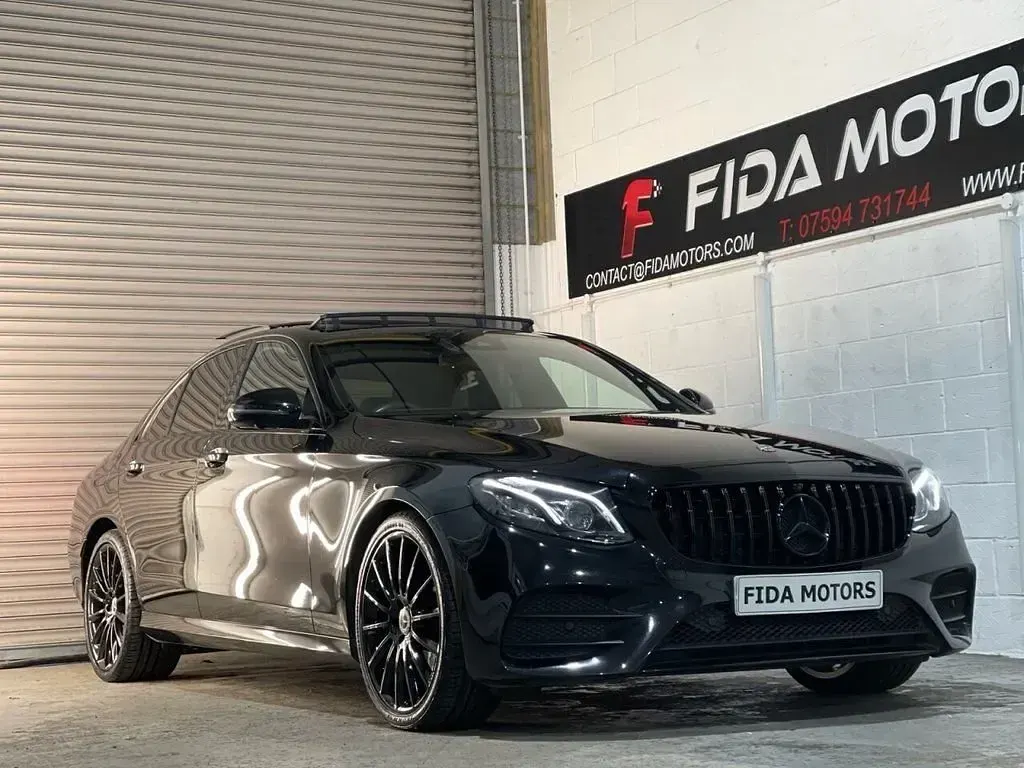 Used Mercedes E220 AMG line 2020 Black Sedan