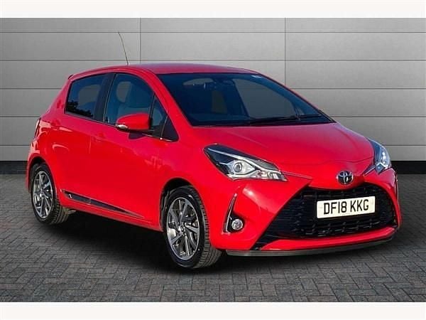 Red Used 2018 Toyota Yaris Hatchback | £9,791 (Fair price) - Image 1/3