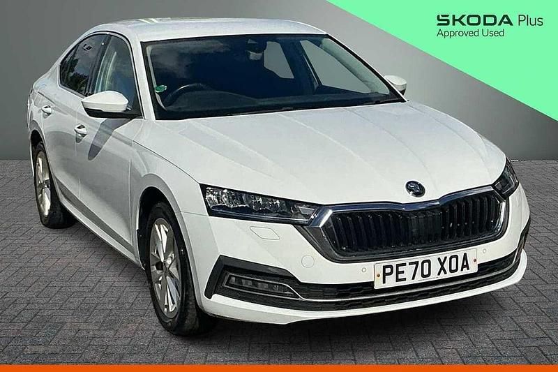 Used Skoda Octavia SE L First Edition 110 HP (80 kW) 2020 Moon white metallic Hatchback
