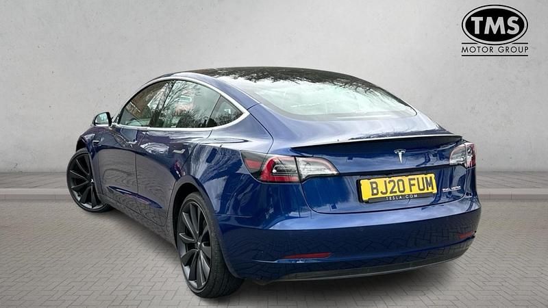 Used Tesla Model 3 Performance 82 kW (112 HP) 2020 Blue Sedan