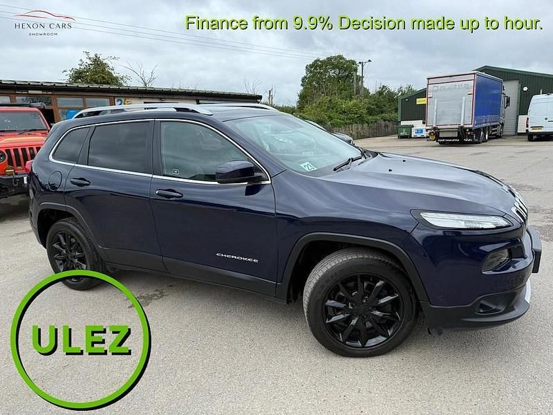 Blue Used 2017 Jeep Cherokee Limited SUV | £13,895 (Expensive) - Image 1/2