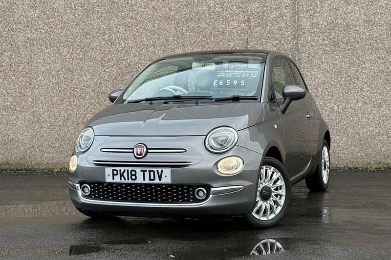 Used Fiat 500 Lounge 69 HP (50 kW) 2018 Grey Hatchback