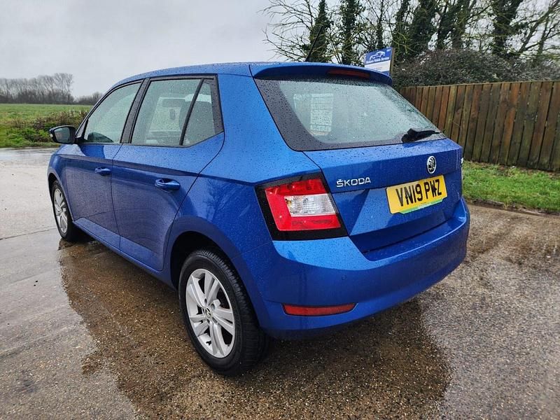 Used Skoda Fabia SE 95 HP (69 kW) 2019 Blue Hatchback