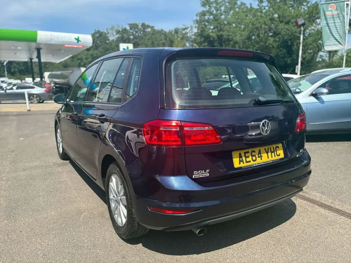 Used VW Golf Sportsvan S 110 HP (80 kW) 2014 Blue MPV