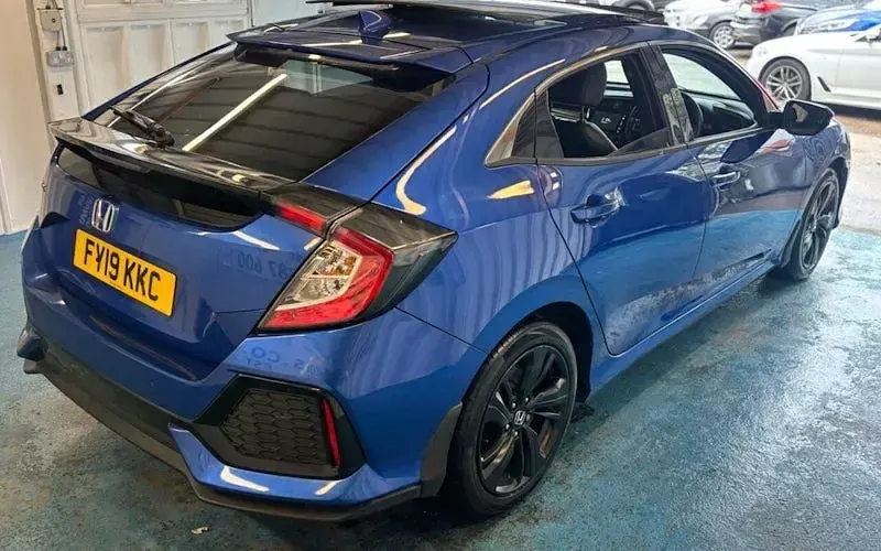Used Honda Civic EX 126 HP (92 kW) 2019 Blue Hatchback