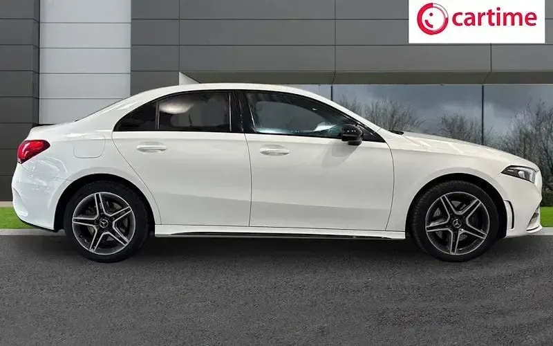 Used Mercedes A250 AMG line 218 HP (160 kW) 2021 White Sedan