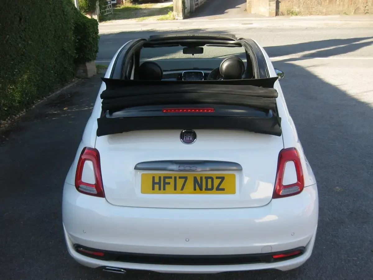 Used Fiat 500 S 69 HP (50 kW) 2017 White Cabriolet