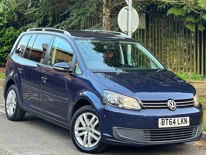 Used VW Touran SE 105 HP (77 kW) 2014 Blue MPV