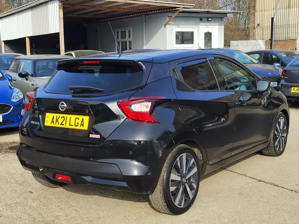 Used Nissan Micra Tekna 91 HP (66 kW) 2021 Black Hatchback