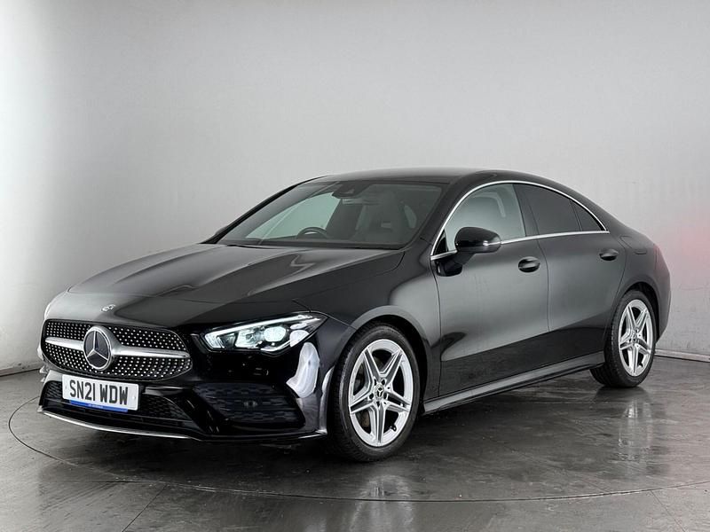 Used Mercedes CLA200 AMG line 2021 Black Coupe
