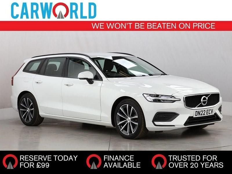 White Used 2022 Volvo V60 Momentum Estate | £20,316 (Super price) - Image 1/3