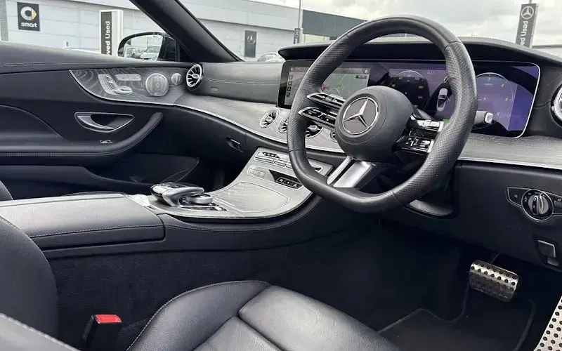 Used Mercedes E300 AMG line 265 HP (194 kW) 2022 Red Cabriolet