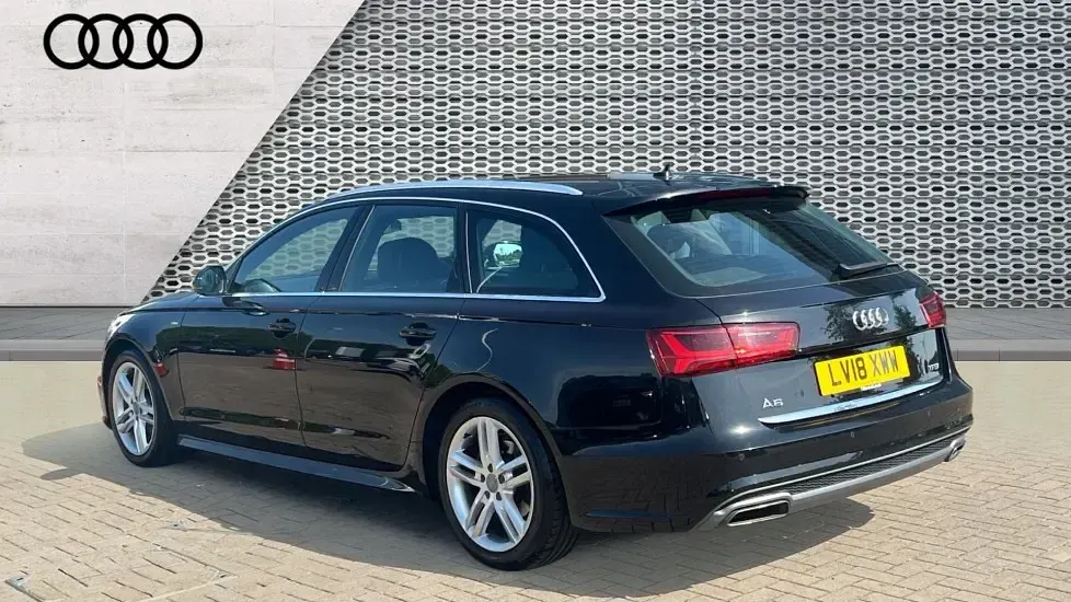 Used Audi A6 S-Line 190 HP (139 kW) 2018 Black Estate