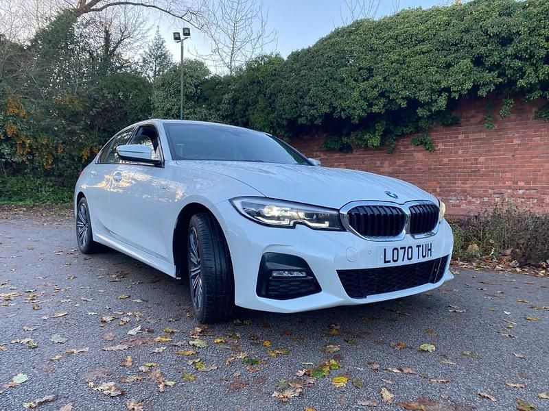 White Used 2021 BMW 330e M Sport Sedan | £16,650 (Good price) - Image 1/4