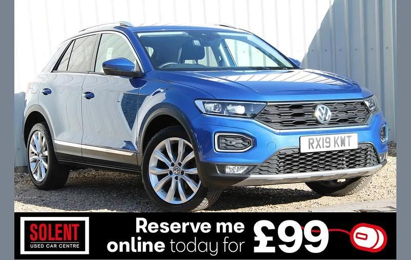 Blue Used 2019 VW T-Roc SEL SUV | £16,490 (Fair price) - Image 1/4