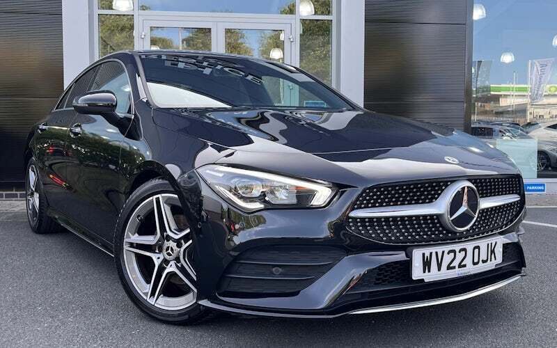 Black Used 2022 Mercedes CLA180 AMG Line Premium Sedan | £25,395 (Fair price) - Image 1/4