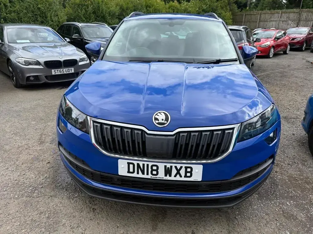 Used Skoda Karoq SE Technology 116 HP (85 kW) 2018 Blue SUV
