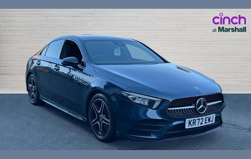 Used Mercedes A200 AMG Line Premium 161 HP (118 kW) 2023 Blue Sedan