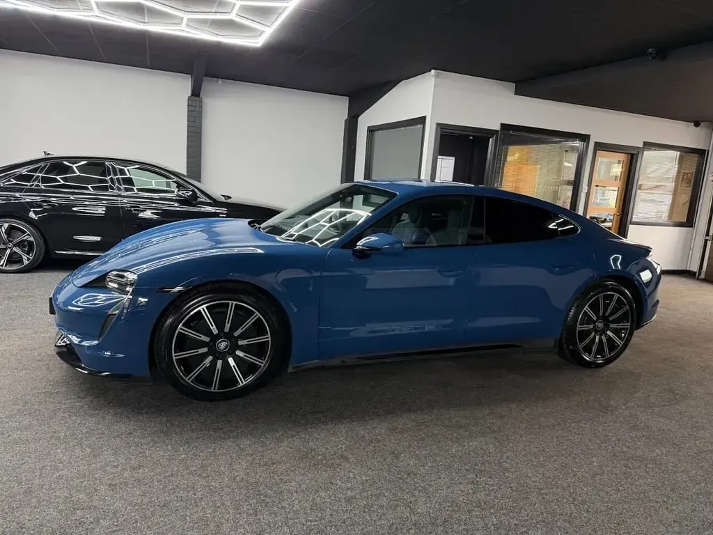 Used Porsche Taycan Performance Package 500 kW (680 HP) 2021 Blue Sedan