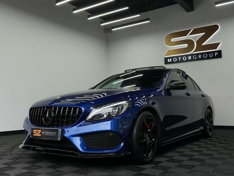 Used Mercedes C200 AMG line 2018 Blue Sedan