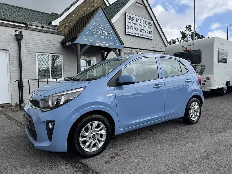 Used Kia Picanto 66 HP (48 kW) 2017 Blue Hatchback