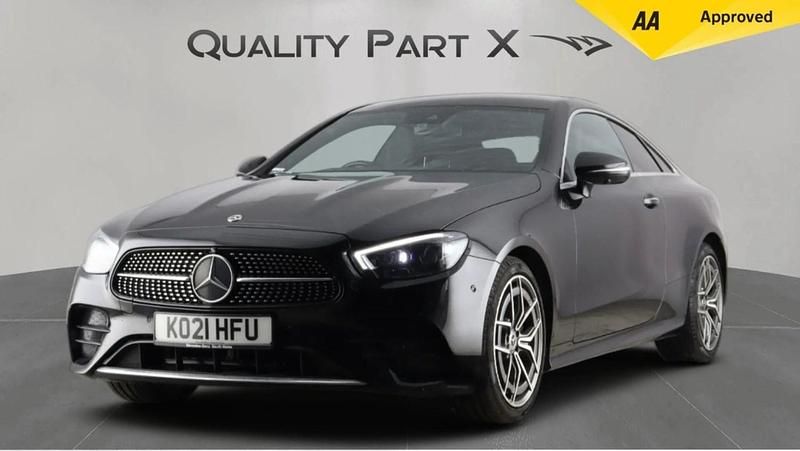 Used Mercedes E220 AMG line 2021 Black Coupe