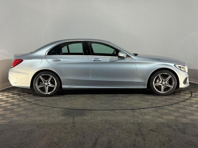 Used Mercedes C220 AMG line 170 HP (125 kW) 2014 Silver Sedan