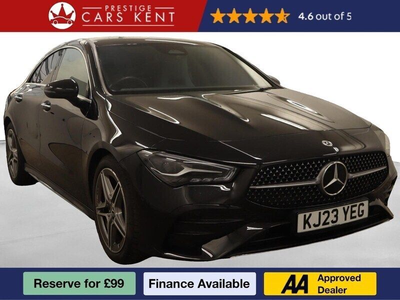 Black Used 2023 Mercedes CLA200 Executive Coupe | £27,340 (Fair price) - Image 1/3