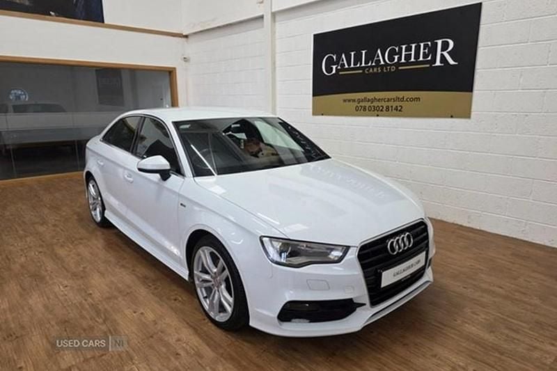 White Used 2015 Audi A3 S-Line Sedan | £8,995 (Expensive) - Image 1/1
