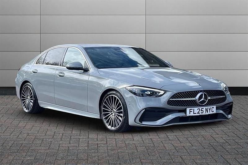 Alpine grey Used 2025 Mercedes C200 AMG Line Premium Plus Sedan | £41,595 - Image 1/4