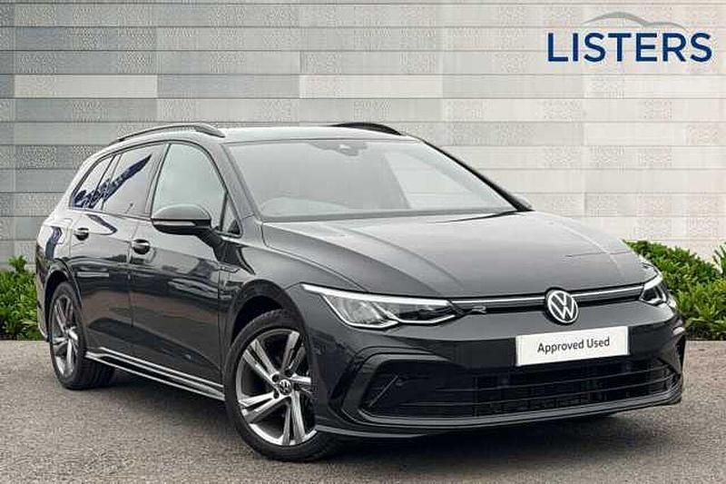 Urano grey Used 2022 VW Golf VIII R-line Estate | £20,973 (Fair price) - Image 1/4