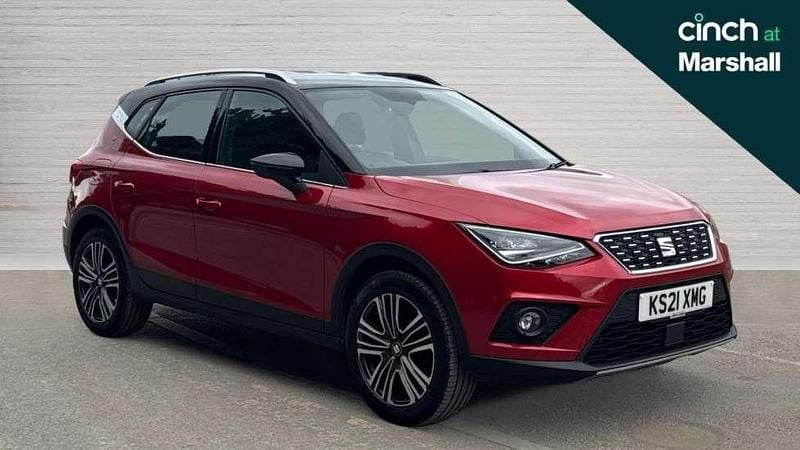 Desire red/midnight black Used 2021 Seat Arona XCELLENCE SUV | £14,508 (Fair price) - Image 1/4