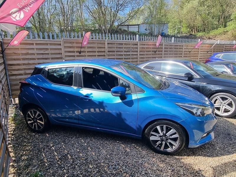 Used Nissan Micra Acenta 90 HP (66 kW) 2018 Blue Hatchback