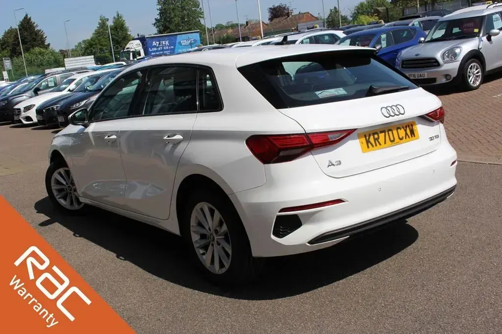 Used Audi A3 Sportback Design 116 HP (85 kW) 2021 White Hatchback