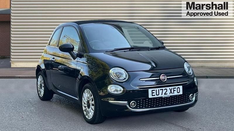 Black Used 2022 Fiat 500 Dolcevita Cabriolet | £11,978 (Fair price) - Image 1/4