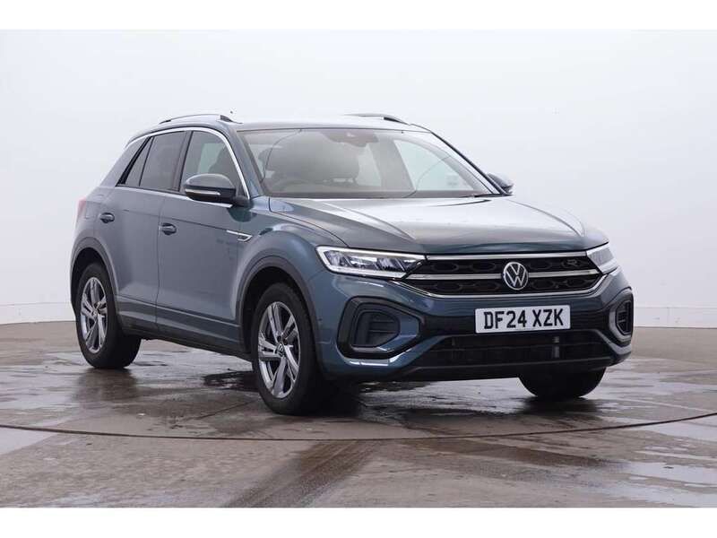 Blue Used 2024 VW T-Roc R-line SUV | £27,659 (Fair price) - Image 1/4