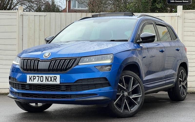 Used Skoda Karoq SportLine 190 HP (139 kW) 2020 Blue SUV