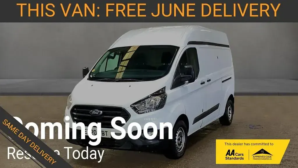 Used Ford Transit Custom S 105 HP (77 kW) 2020 White Van