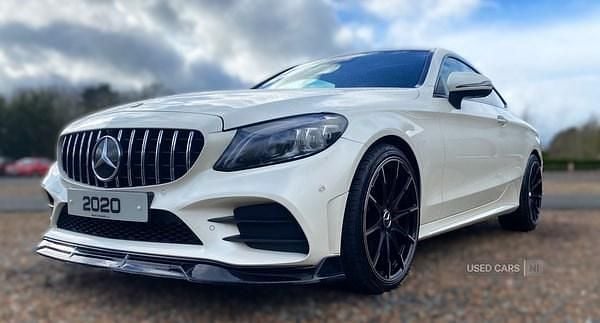 Used Mercedes C300 AMG Line Premium Plus 2020 White Coupe