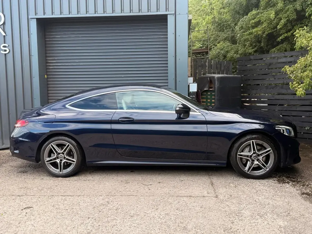 Used Mercedes C180 AMG Line Premium 2019 Blue Coupe