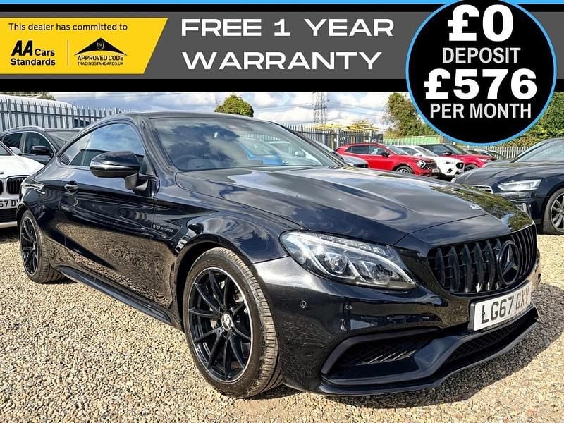 Black Used 2017 Mercedes C63 AMG Premium Coupe | £27,990 (Good price) - Image 1/4