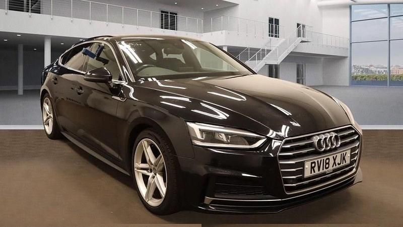 Black Used 2018 Audi A5 Sportback S-Line Hatchback | £12,995 (Fair price) - Image 1/4