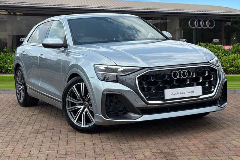Silver Used 2024 Audi Q8 S-Line SUV | £62,980 - Image 1/4