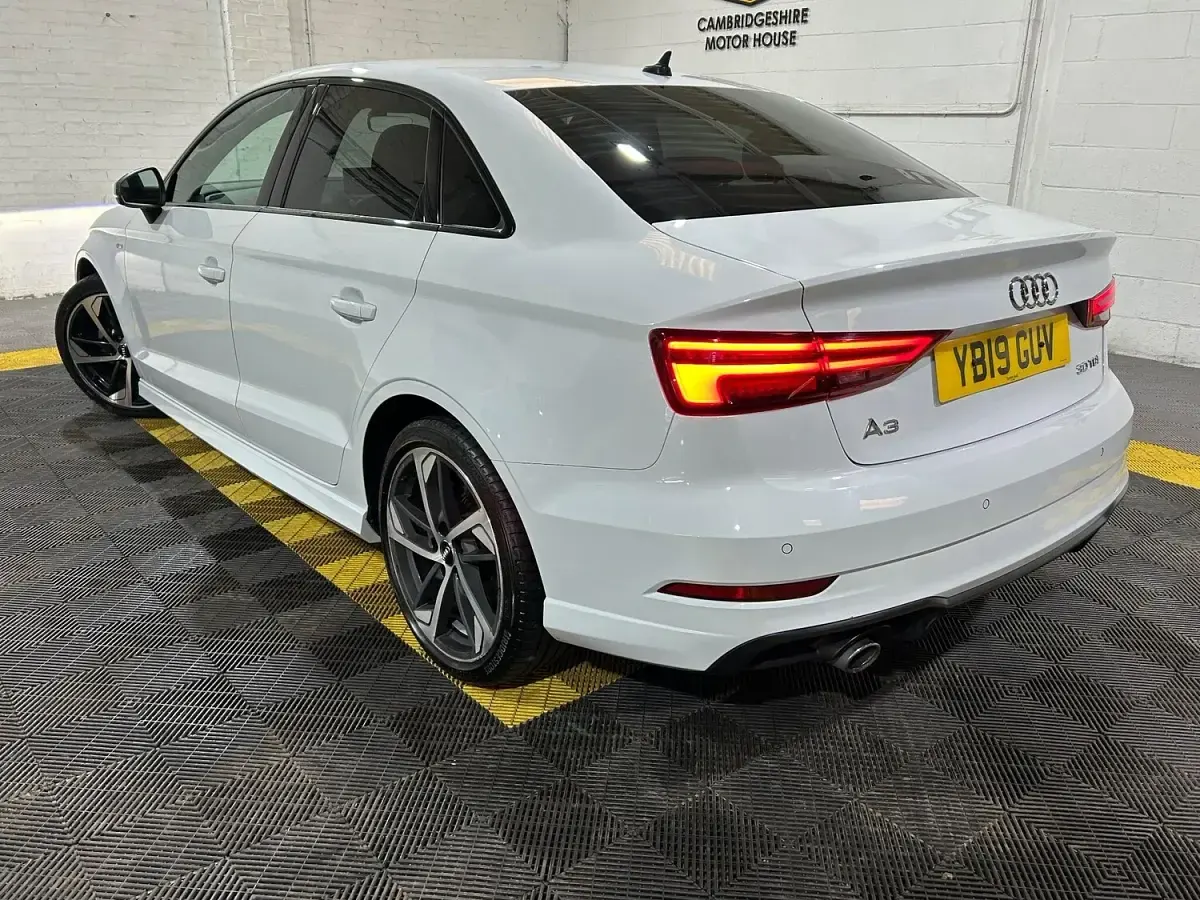Used Audi A3 Black Edition 116 HP (85 kW) 2019 White Sedan