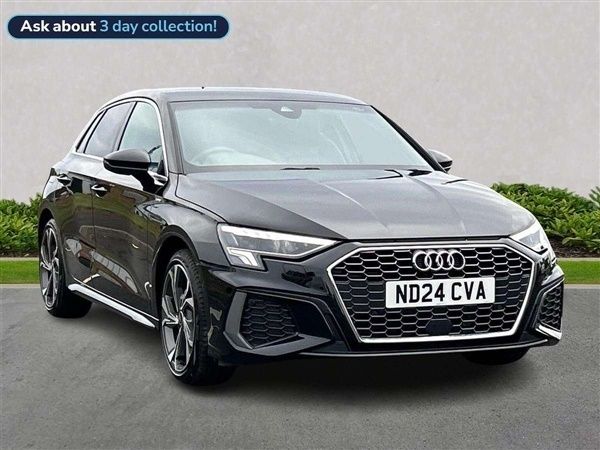 Black Used 2024 Audi A3 S-Line Hatchback | £23,768 (A bit pricey) - Image 1/4